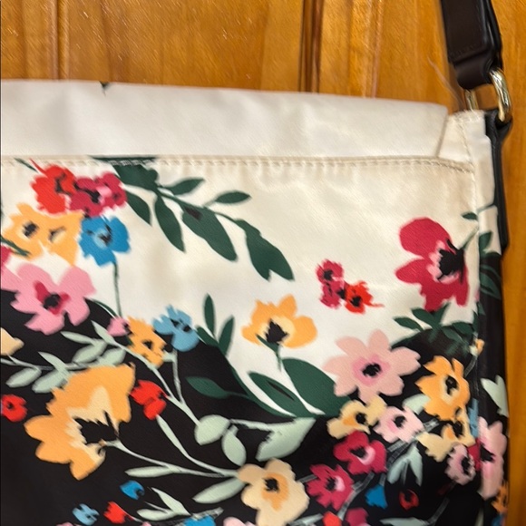 Karl Lagerfeld Floral Black and Cream Women's Bag - Picture 5 of 8